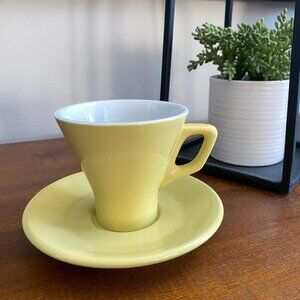 AC+e Handmade in Italy Yellow Espresso Cup & Saucer | Anthony Calabrese Demitass